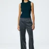 Tibi Active Knit Scottie Jogger Navy Fog Clearance