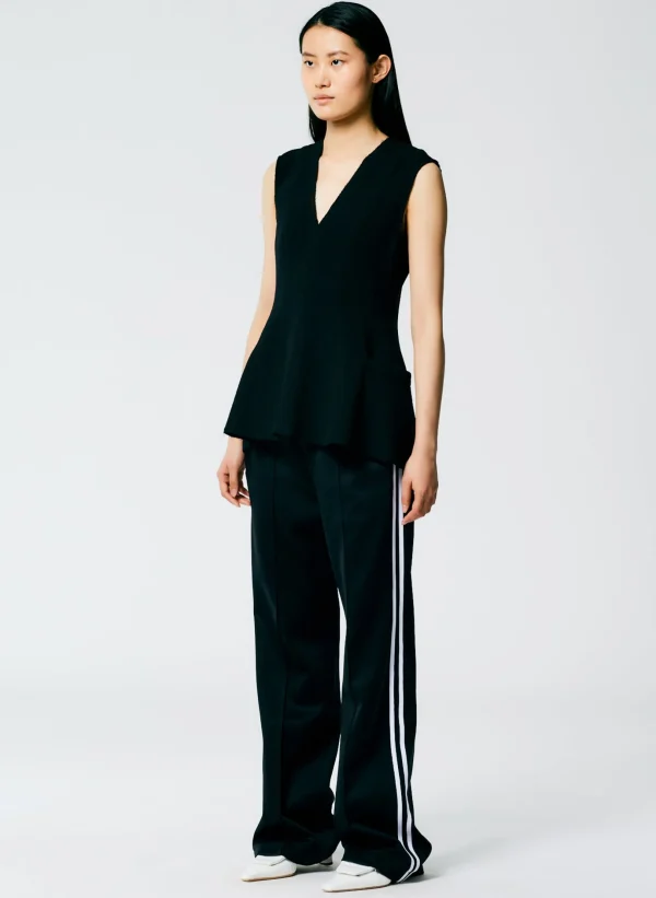 Tibi Active Knit Scottie Striped Jogger Black Multi Cheap