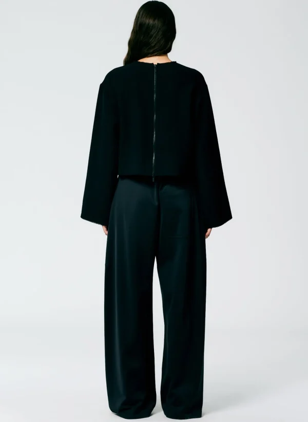 Tibi Active Knit Winslow Pant - Petite Black Cheap