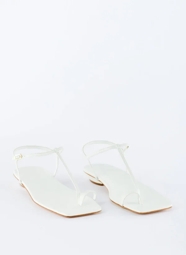 Tibi Barry Kidskin Sandal Optic White Best