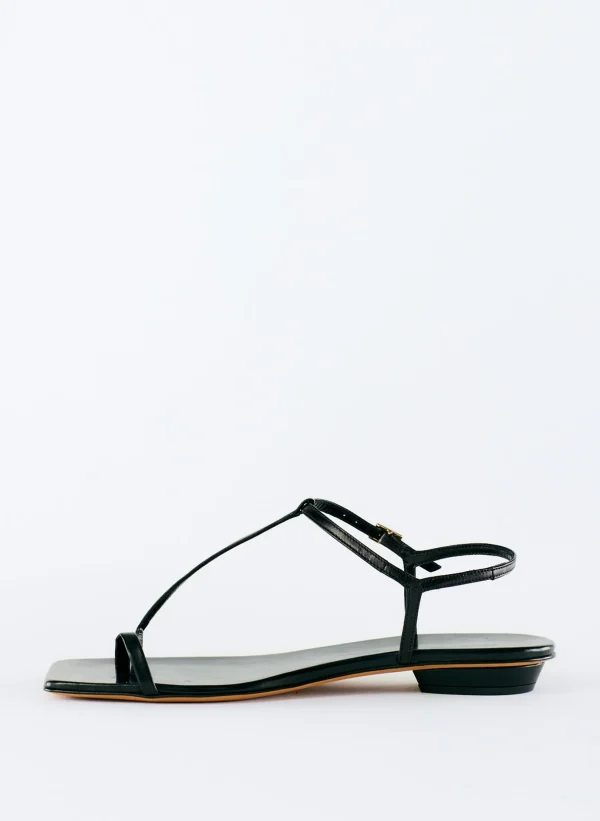 Tibi Barry Kidskin Sandal Black Fashion