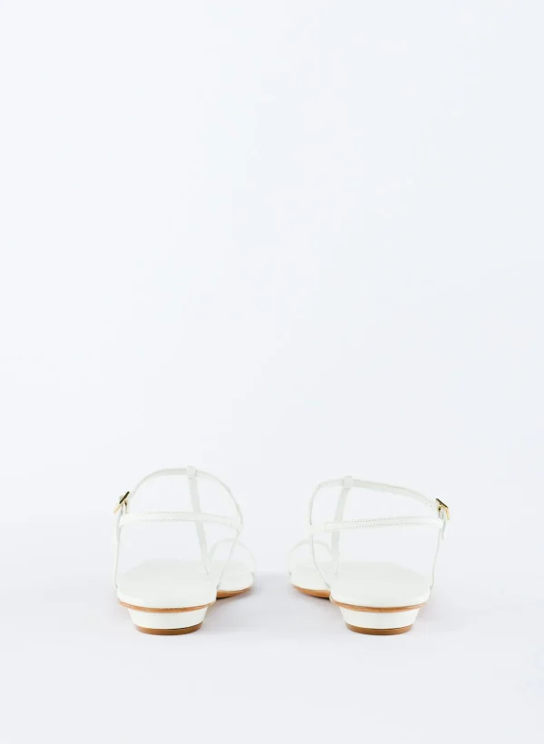 Tibi Barry Kidskin Sandal Optic White Best