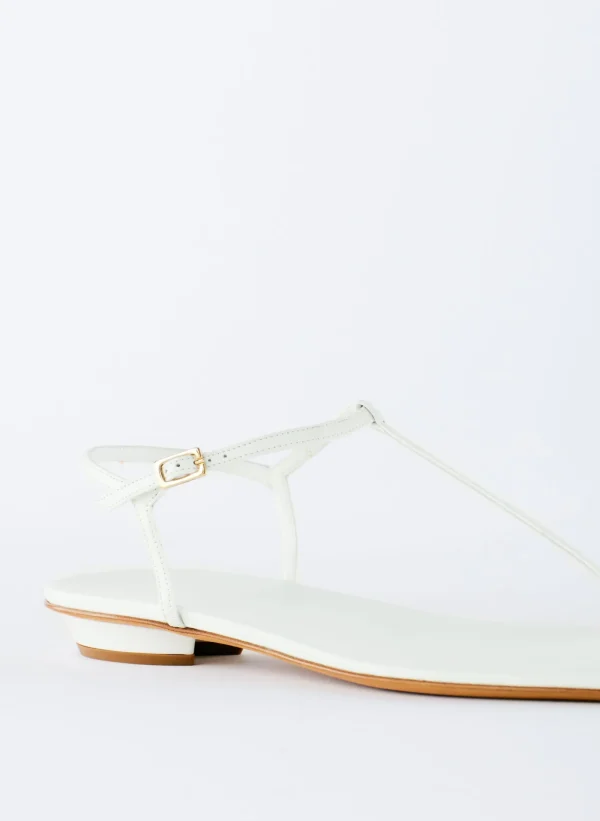 Tibi Barry Kidskin Sandal Optic White Best