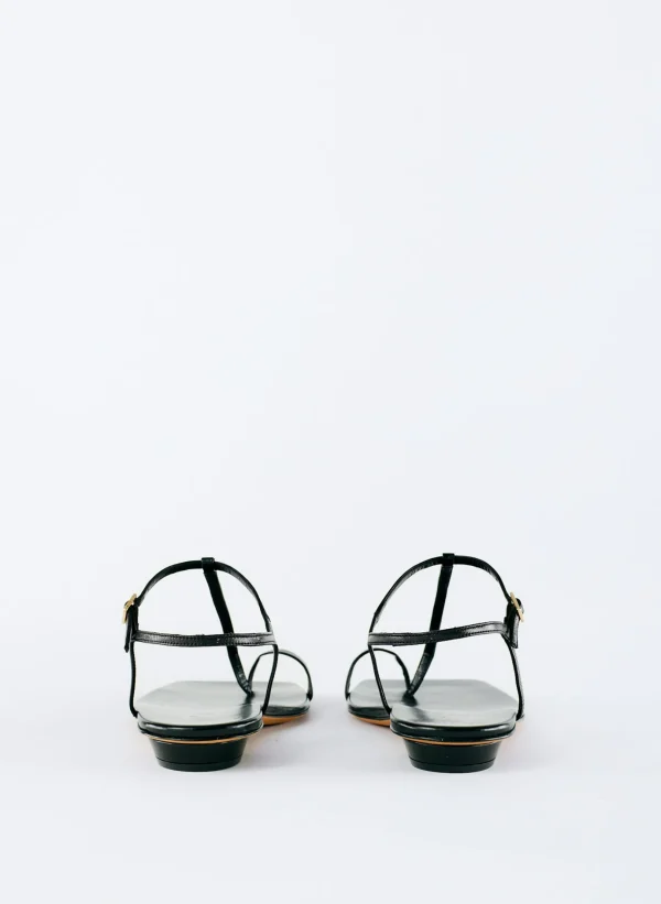 Tibi Barry Kidskin Sandal Black Fashion