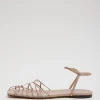Tibi Berneice Kidskin Sandal Nude Store