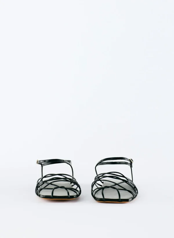 Tibi Berneice Kidskin Sandal Black Shop