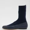 Tibi Borg Sock Shoe Navy Store
