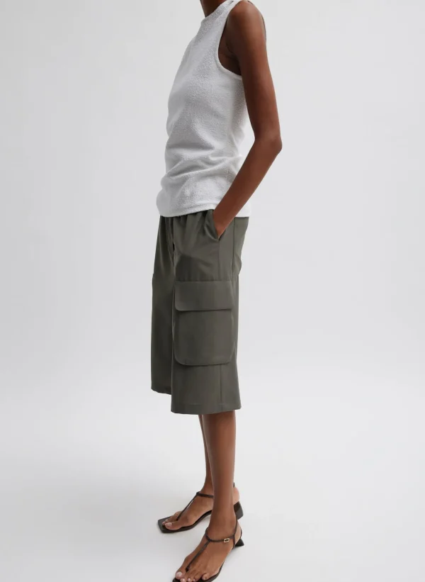 Tibi Boucle Knit Sleeveless Top White Clearance