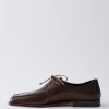 Tibi Brody Square Toe Loafer Espresso Discount