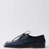 Tibi Brody Square Toe Loafer Navy Flash Sale