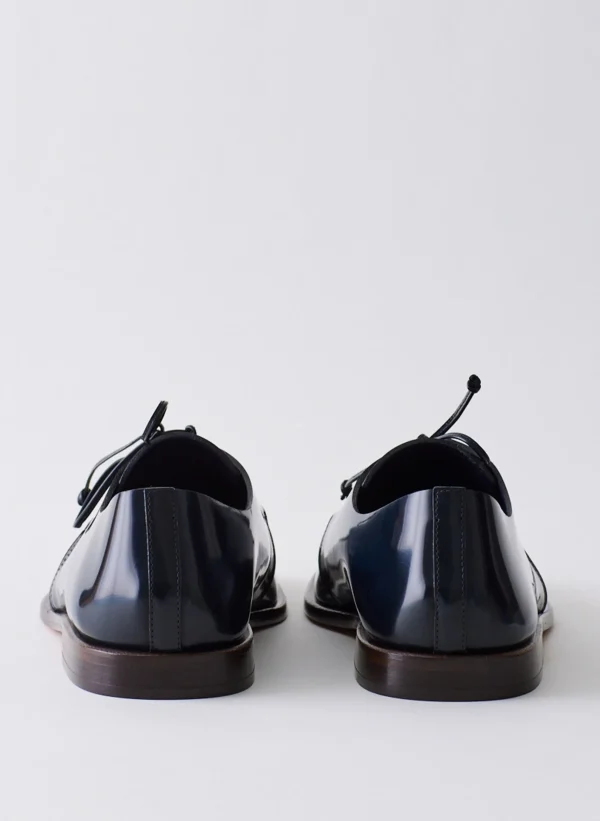 Tibi Brody Square Toe Loafer Navy Flash Sale