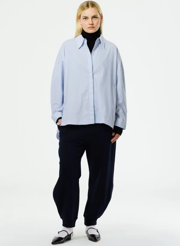 Tibi Calder Sweatpant Navy Shop