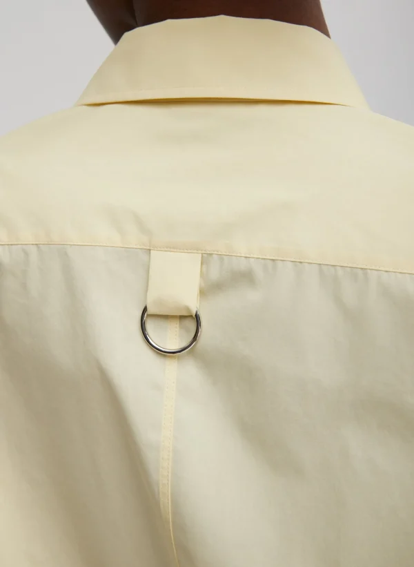 Tibi Charlie Men's Slim Shirt Lemon Ice Shop