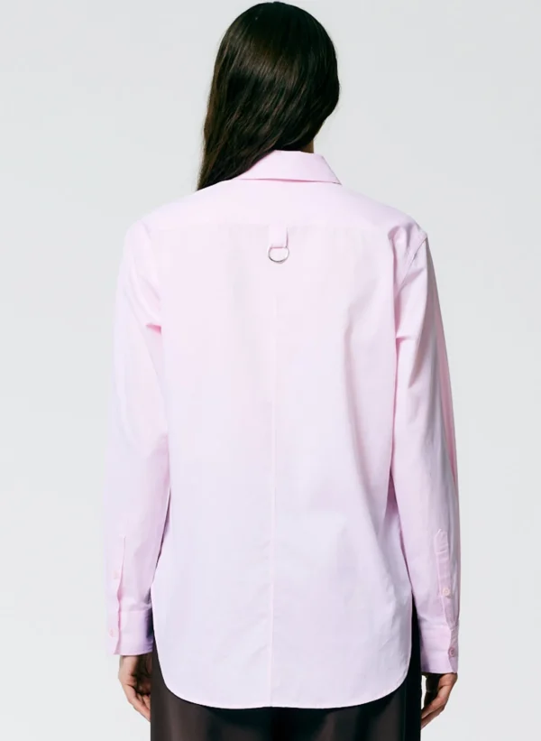 Tibi Charlie Men's Slim Shirt Pink Cheap