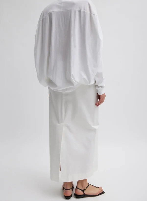 Tibi Chino Maxi Skirt White Fashion