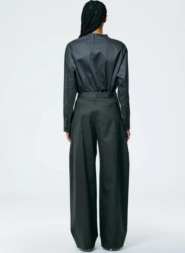 Tibi Chino Sid Pant - Petite Grey Shop