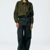 Tibi Chino Sid Pant - Regular Grey Clearance