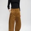Tibi Chino Sid Pant - Regular Caramel Hot