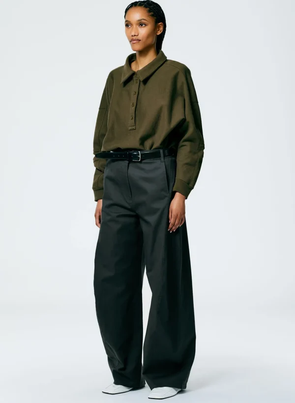 Tibi Chino Sid Pant - Regular Grey Clearance