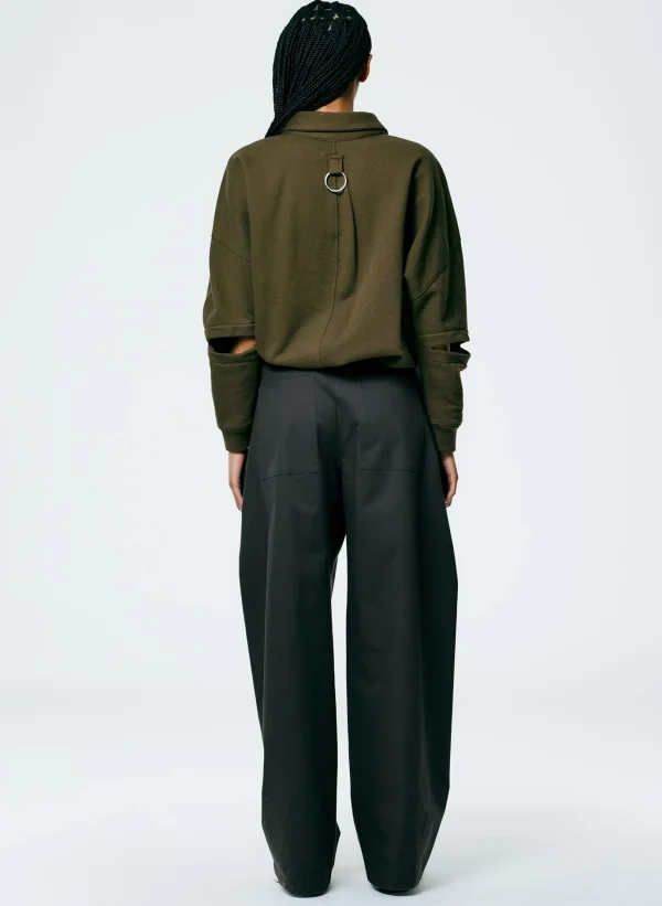 Tibi Chino Sid Pant - Regular Grey Clearance
