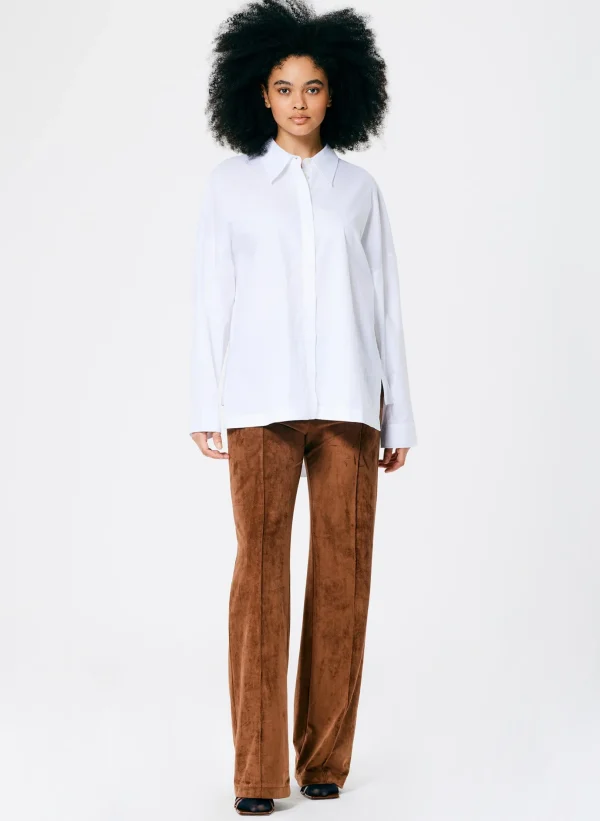 Tibi Classic Shirting Oversized Gabe Shirt White Store