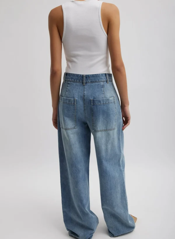 Tibi Classic Wash Stella Jean Classic Blue Best Sale