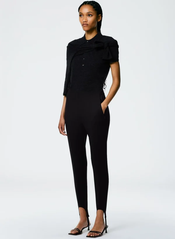 Tibi Compact Ultra Stretch Knit Stirrup Legging Black Online