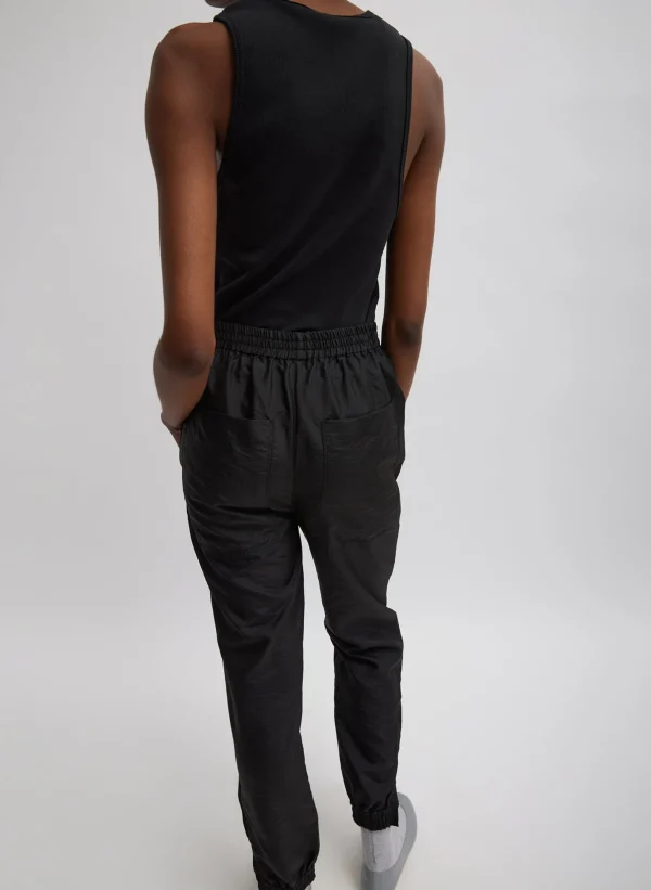 Tibi Crispy Nylon Kat Jogger Black Store