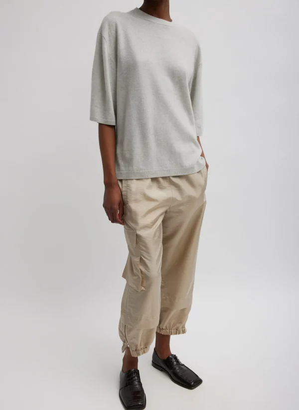 Tibi Crispy Nylon Wilt Pull On Jogger Desert Sand Cheap