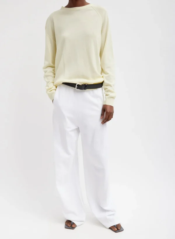 Tibi Crispy Sweater Pullover Butter Discount