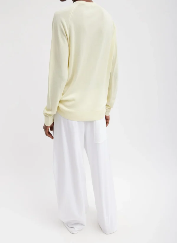 Tibi Crispy Sweater Pullover Butter Discount