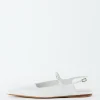 Tibi Croc Print Rudy Flat White Fashion