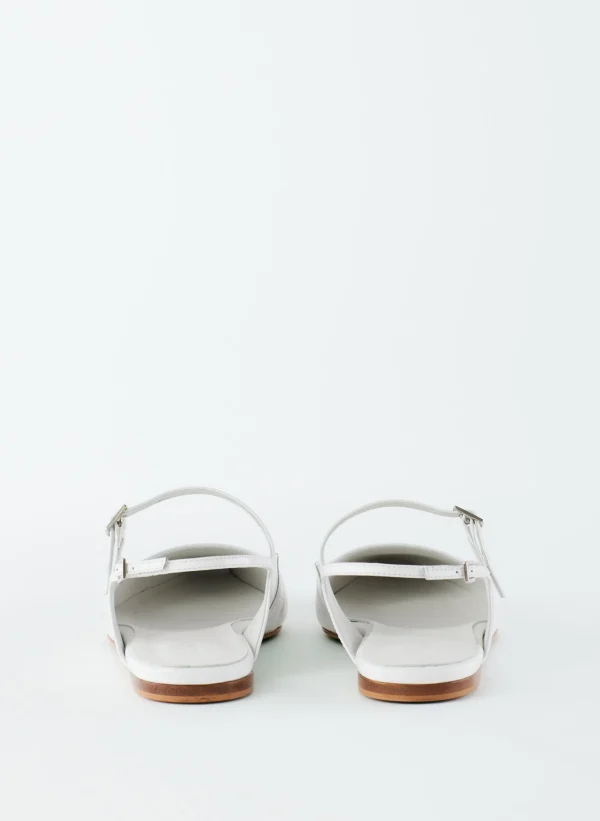 Tibi Croc Print Rudy Flat White Fashion