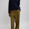 Tibi Double Faced Cashmere Oversized Easy Sweater Dark Navy Shop