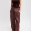 Tibi Drapey Suiting Marit Pull On Pant Cinnamon Online
