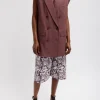Tibi Drapey Suiting Oversized Double Breasted Vest Cinnamon Online