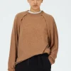 Tibi Feather Weight Cashmere Easy Cocoon Tunic Sand Hot