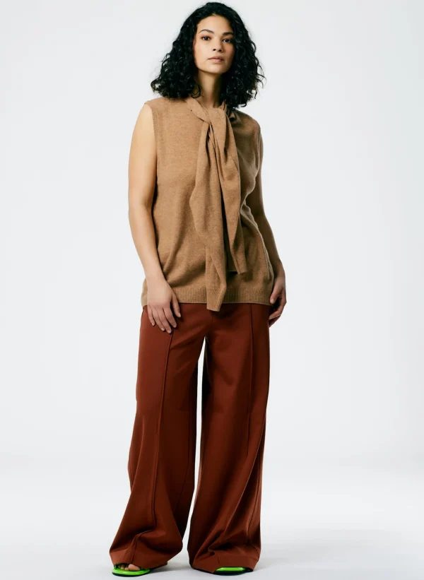 Tibi Feather Weight Cashmere Easy Cocoon Tunic Sand Hot