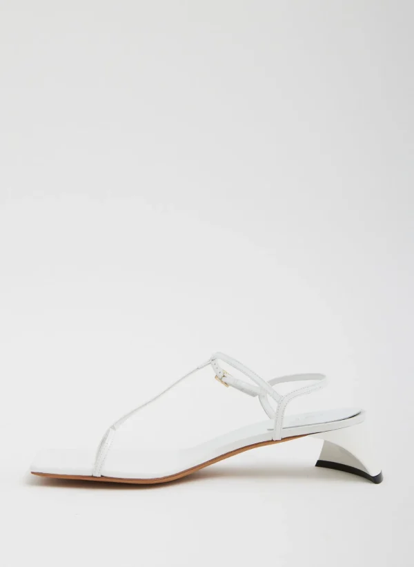 Tibi Georgia Sandal Optic White Hot