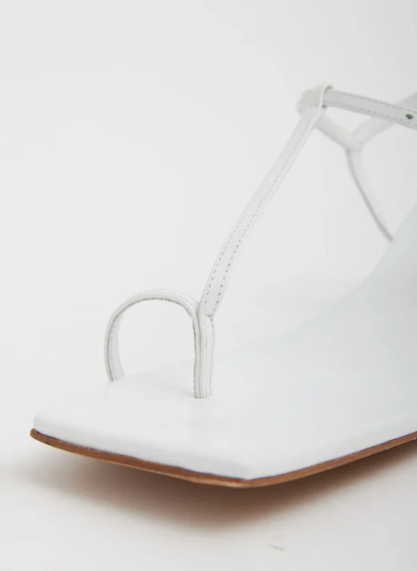 Tibi Georgia Sandal Optic White Hot