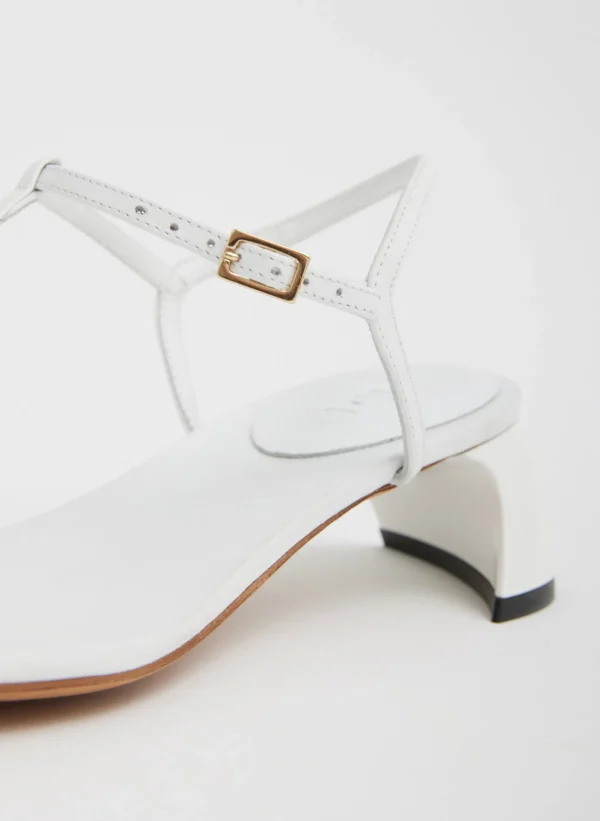 Tibi Georgia Sandal Optic White Hot