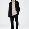 Tibi Grain De Poudre Lennon Ankle Pant Black Cheap