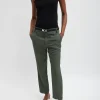 Tibi Grain De Poudre Lennon Ankle Pant Grey Pine Sale