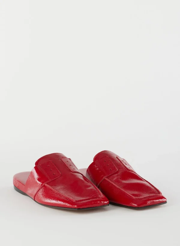 Tibi Granger Slide Cherry Red Online