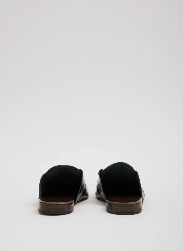 Tibi Granger Slide Brown Cheap