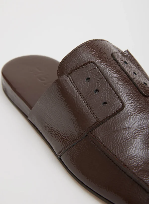Tibi Granger Slide Brown Cheap