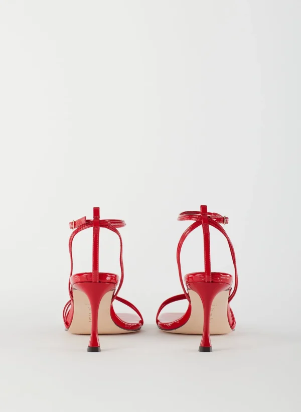 Tibi Guy Naplack Sandal Cherry Red Store