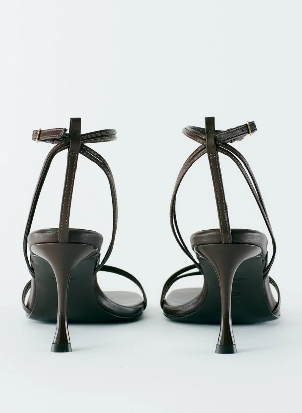 Tibi Guy Sandal Red Brown Hot