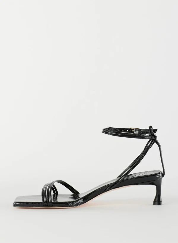 Tibi Harper Naplack Sandal Black Best