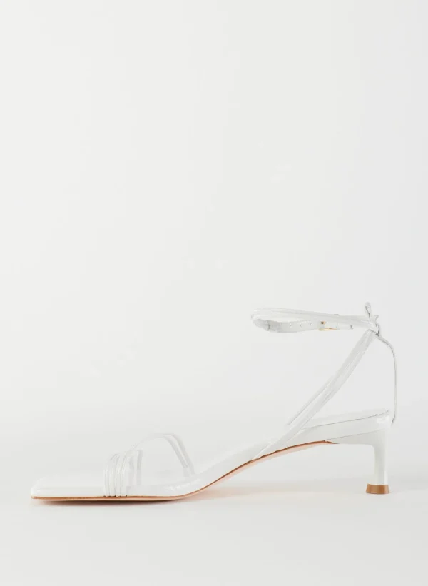 Tibi Harper Naplack Sandal White Fashion